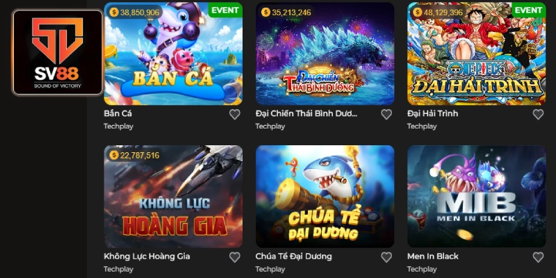 Chơi bắn cá SV88 đổi thưởng uy tín, nhanh chóng