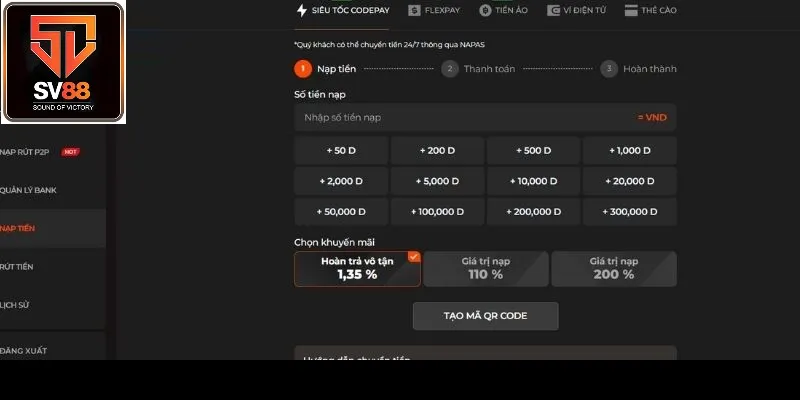 Nạp tiền vào tài khoản thành viên nhà cái nhanh chóng, dễ dàng