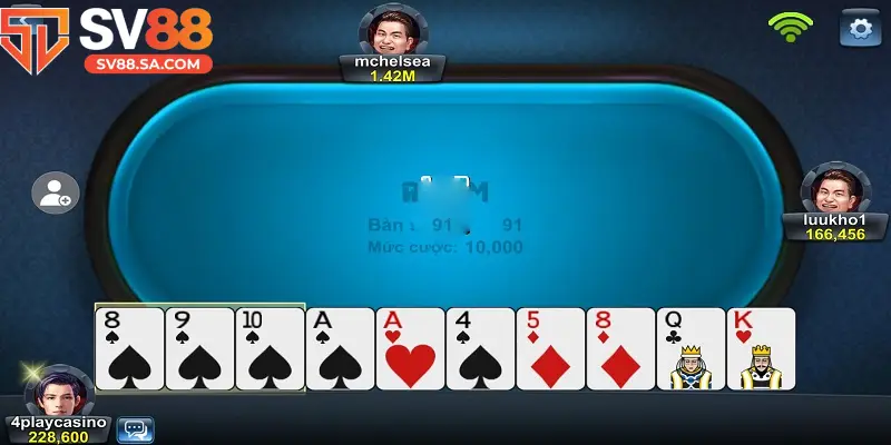 Người chơi cần linh hoạt kết hợp giữa ăn bài, ghép phỏm và ăn bài